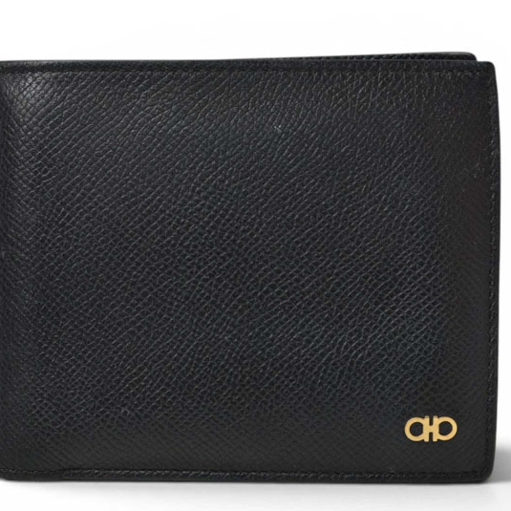 Salvatore Ferragamo Men's Bi-Fold Wallet, Black, 661454